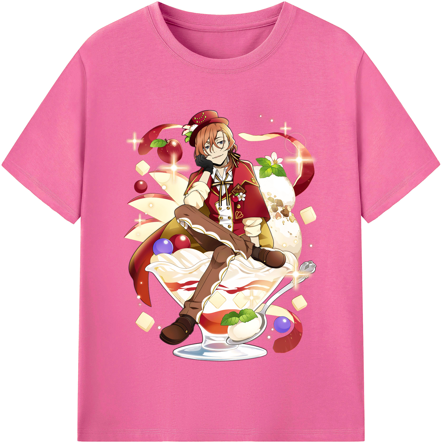 （画像用） 文豪ストレイドッグス Bungo Stray Dogs レディースカジュアルプリントTシャツ（綿100％）